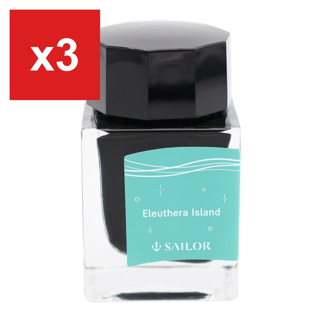 Sailor Fountain Pen Bottled Ink, Satellite Crayon Project Eleuthera Island, 20ml, 13-1020-201