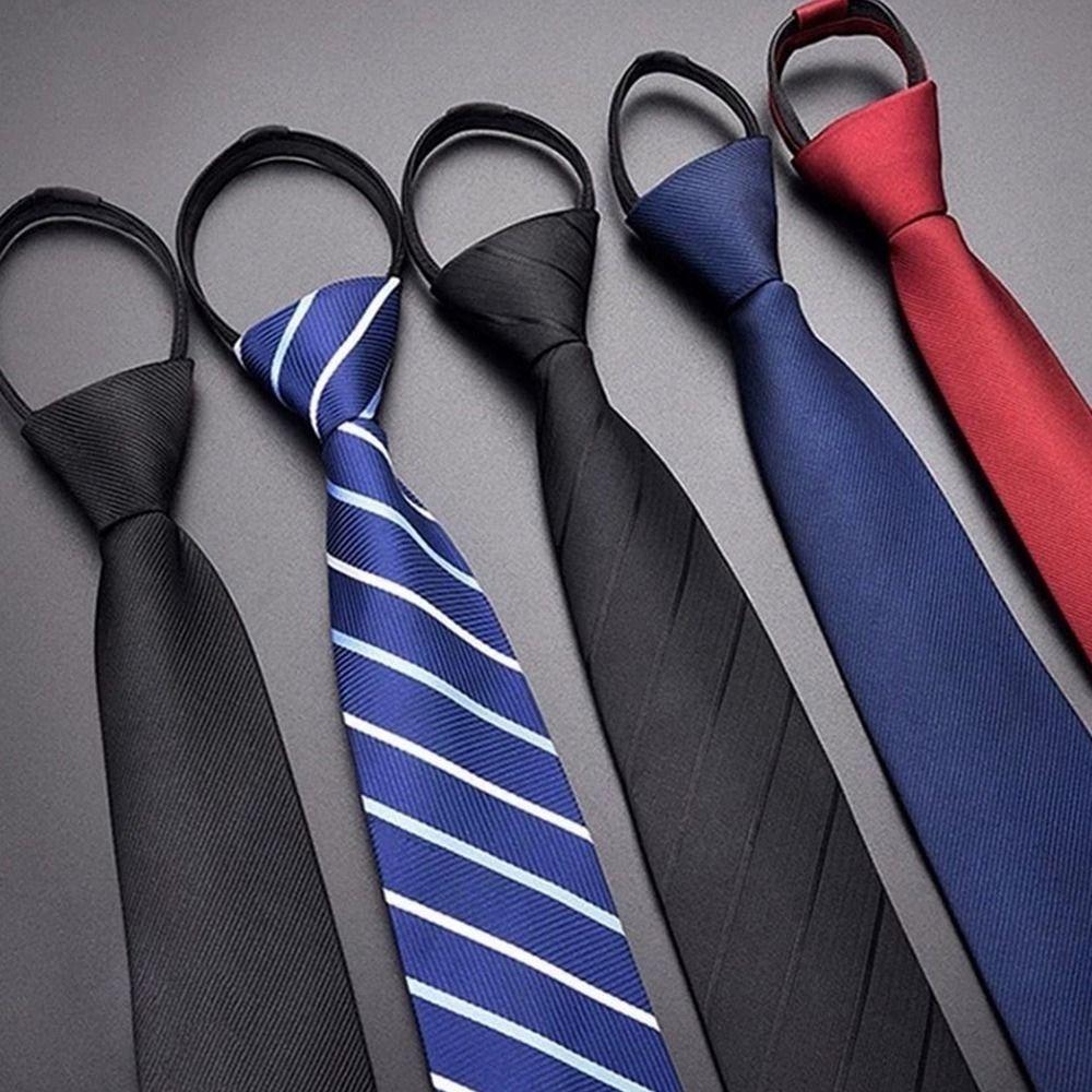 Stripe Necktie Blue Black Slim Skinny Tie Elegant Wedding Groom Tie  Gifts