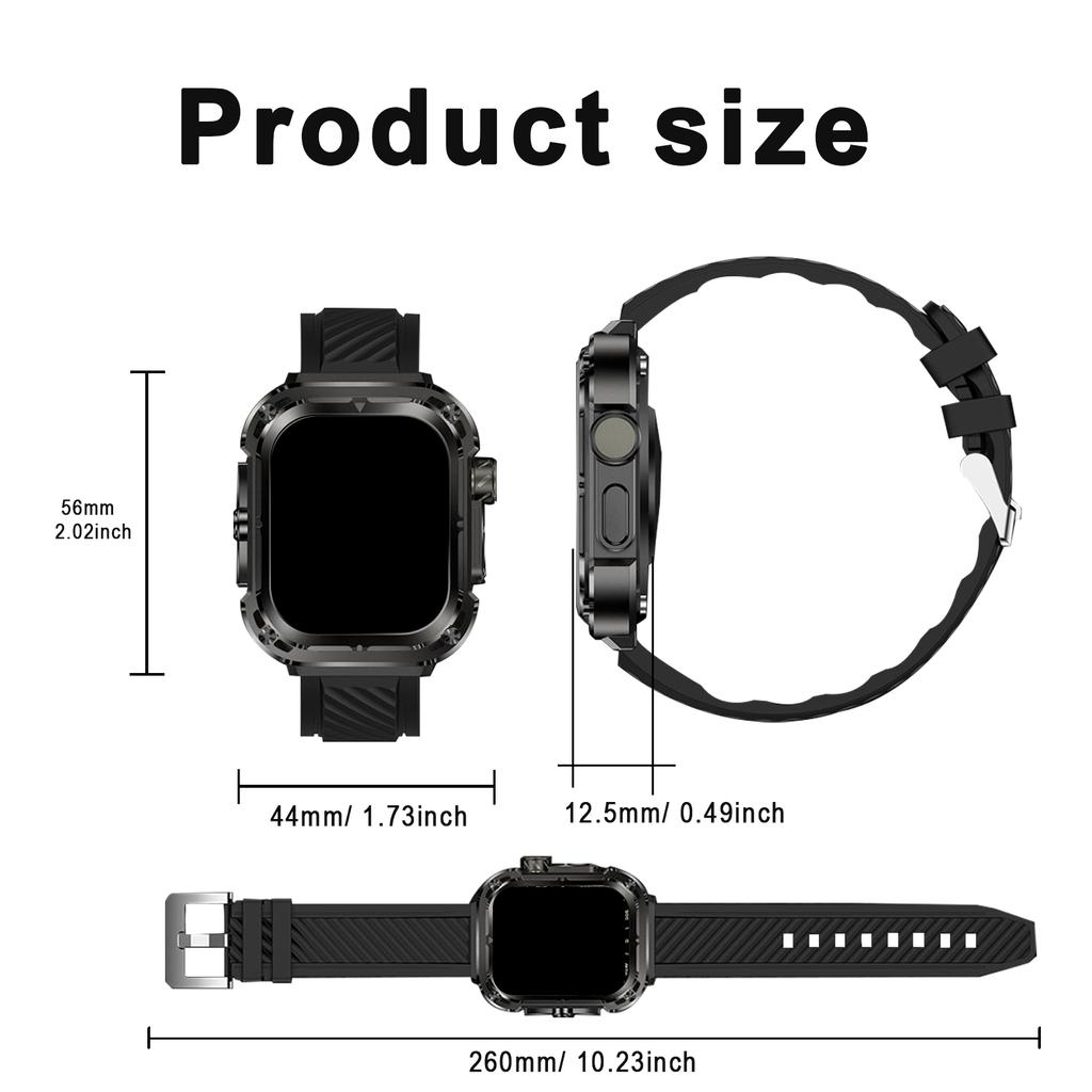 2,04-дюймовые умные часы, мониторинг сна, управление музыкой, спортивный режим, компас, для Android IOS