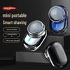 Модернизированная портативная перезаряжаемая мужская электробритва с цветной подсветкой