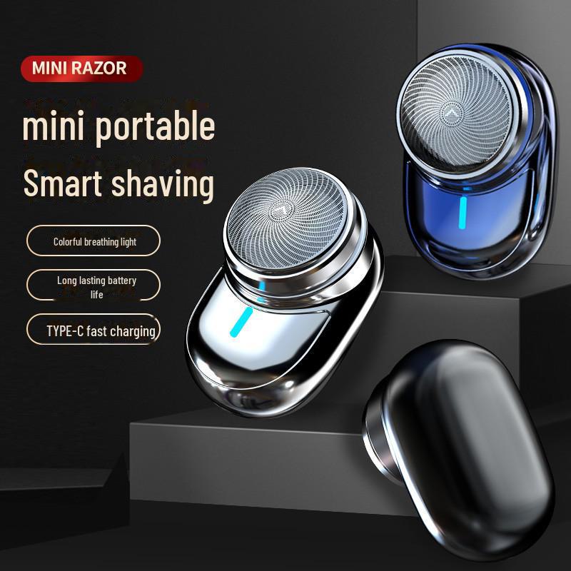 Модернизированная портативная перезаряжаемая мужская электробритва с цветной подсветкой