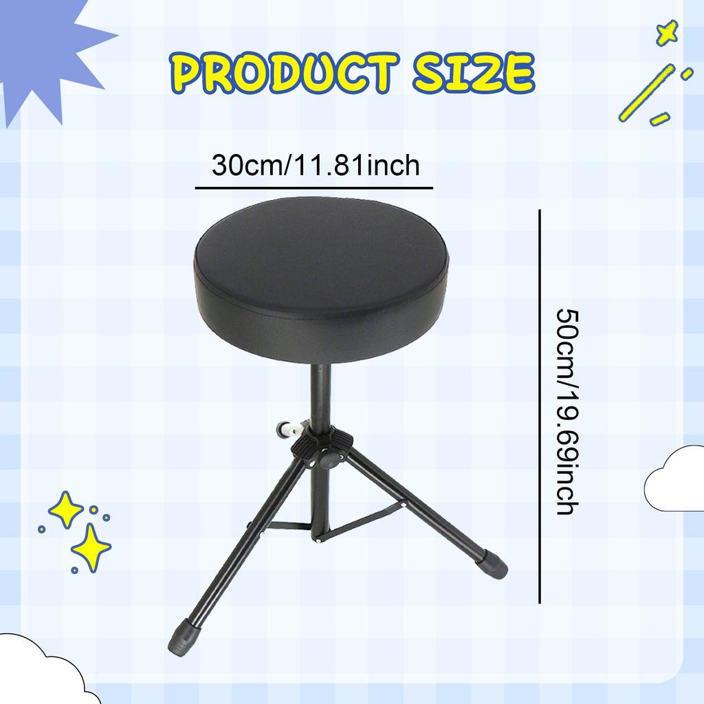 Барабанный стул Удобное мягкое сиденье для барабана для выступления Шоу Концерт