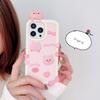 For iPhone 16 Pro Max Silicone Case Cute 3D Pig Design Shockproof Phone Back Cover