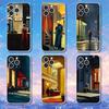 E-edward H-hopper Art  Phone Case For iPhone 17,16,15,14,13,12,11 Pro,Max,Plus,XR,Mini,E Clear Full-coverage Soft Cover