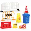 Early Teaching Kids Cognition Road Block Fences Road Signs Mini Traffic Cones Street Scene Model