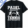 Vitruvian Unisex Padel Tennis Paddle Paddle Tennis Player Tshirt Casual Streetwear Individuality Funny Shirt Camisas