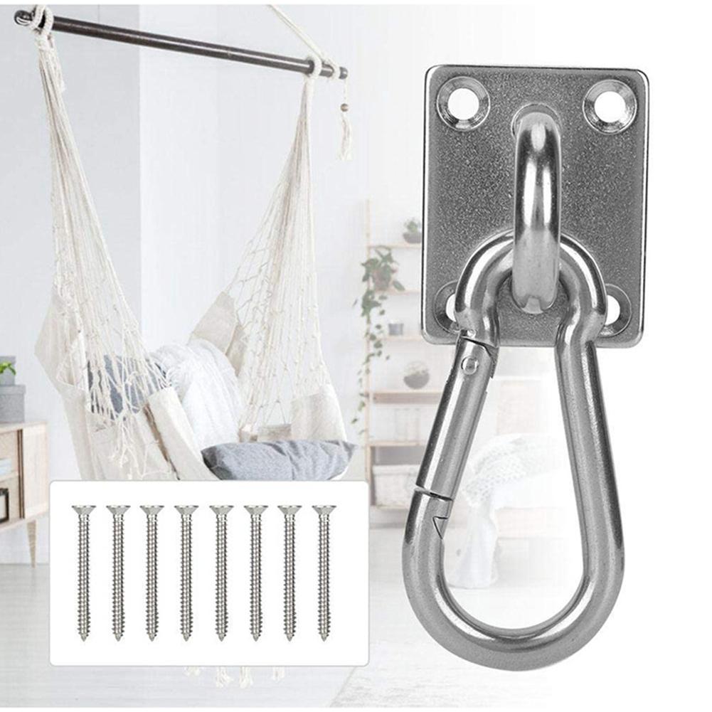 Нержавеющий прочный потолочный крюк для подвешивания, набор, кронштейн для качелей, крепеж, инструмент, кронштейны для потолков, крюк для подвешивания мешков с песком