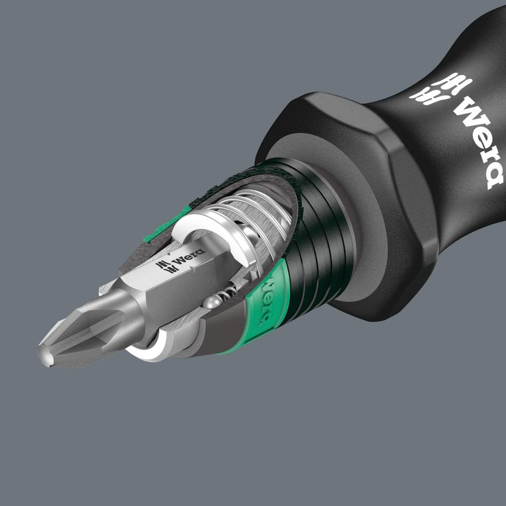 Wera KK 25 Bit Holder Driver with Removable Bayonet Blade Imported from (Slotted/Phillips) 7-in-1 [Officially Japan]
