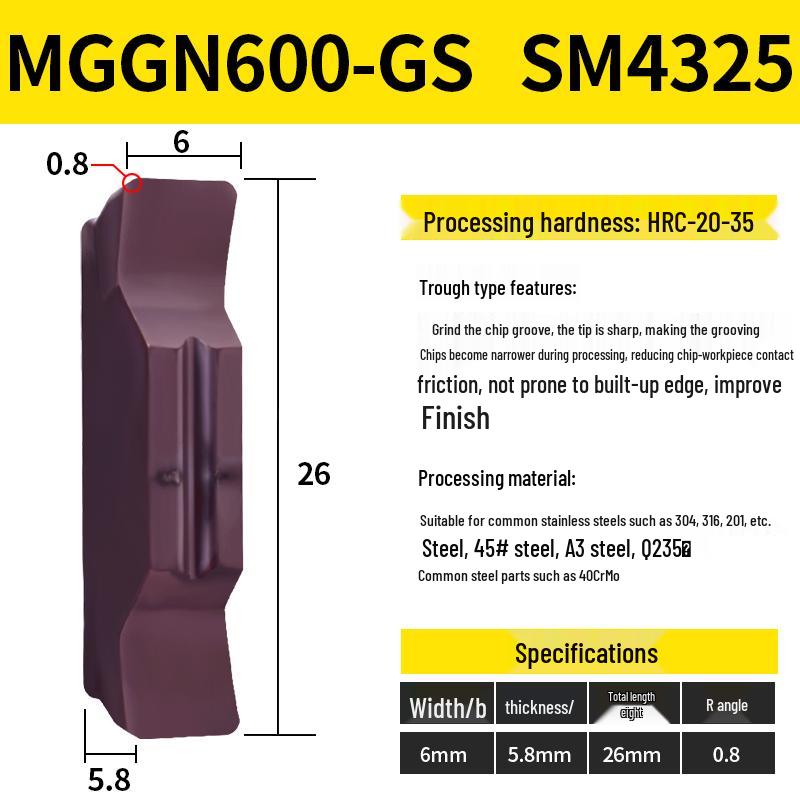 CNC Канавочные пластины MGMN300/400-M для нержавеющей стали, керамики, алюминия Токарный отрезной инструмент Вставки