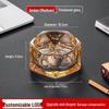 Crystal Glass Ashtray: Elegant, Fly-Repellent Design for Home or Office