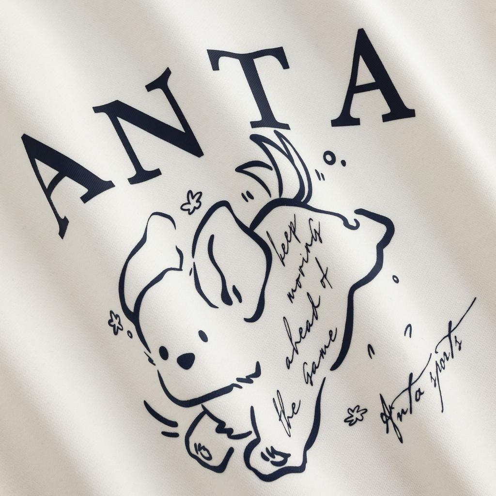 Anta Серия Life Легкий Плюшевый Zero Женский Пуловер Весна 2026 Толстовка Женская толстовка Айвори 962618703-1