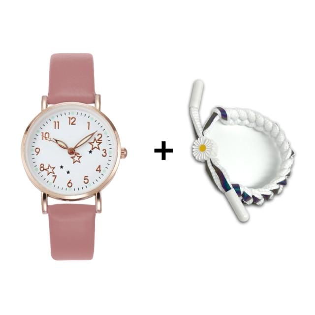 New Watch Women Simple Classic Fashion Small Dial Women's Watches Leather Strap Quartz Clock Wrist Watches Gift