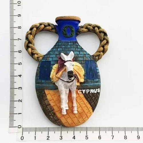 Кипрские магниты на холодильник Туристический сувенир Средиземноморский холодильник Магнитная наклейка Imanes Para El Refrigerador Украшение для дома