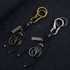 Винтажная сумка Металлическая подвеска Креативный автомобильный брелок Модный змеиный брелок Женский
