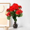 1шт. Букет бегоний, практичное украшение для дома, модные зеленые растения, современный шелковый цветок, имитация искусственного цветка