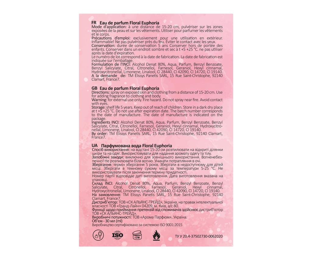 Eau de parfum Floral Euphoria, France