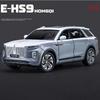 1/24 HongQi EHS9 SUV Alloy Diecasts & Toy Vehicles Metal Toy Car Model Sound and Light Pull Back Collection Kids Toy