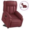 VidaXL Fauteuil Inclinable Électrique, Chaise de Relaxation avec Dossier, Siège avec Accoudoirs Salon, Moderne, Rouge 3205282