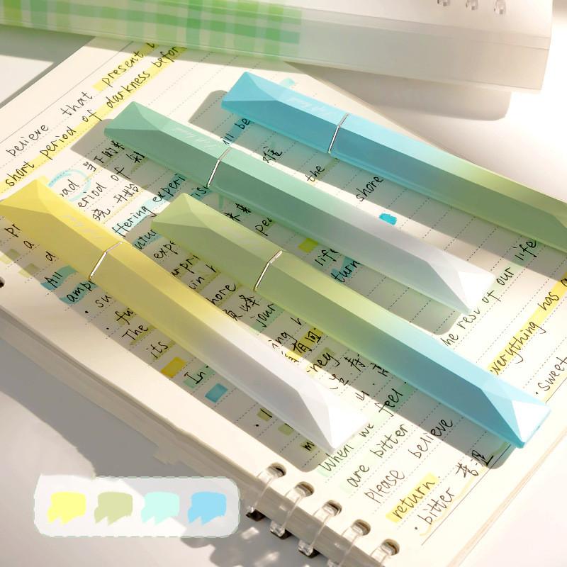 4 шт./набор Morandi градиентный цветной маркер Ins красивый маркер студенческий альбом блокнот маркер ручка кавайные канцелярские принадлежности