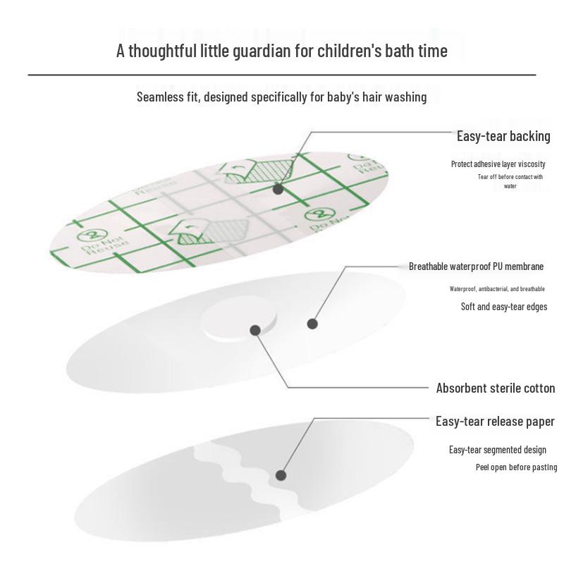 Водонепроницаемые ПУ наклейки для защиты ушей для купания и плавания - Младенец, Ребенок, Взрослый