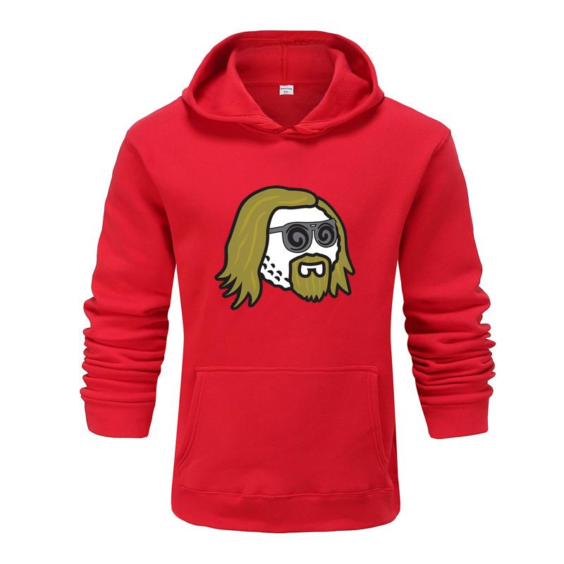 Осень и зима, новая дизайнерская одежда с принтом, мужская толстовка с капюшоном, пуловер для пар