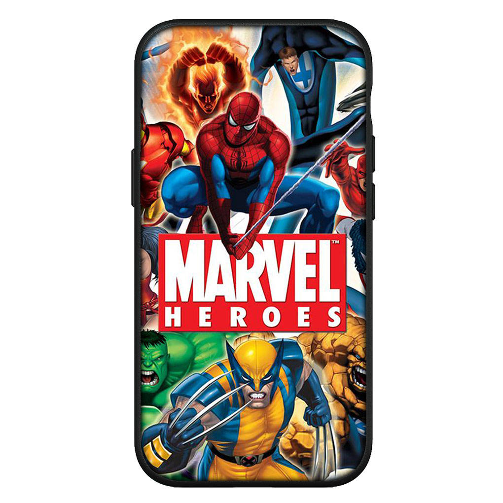 Чехол для iPhone 16 15 Xiaomi Redmi Note 14 13 12 11 Pro Max X 16e Samsung Galaxy S25 S24 S23 Moto OPPO Huawei Hulk Marvel Spider Iron Man Чехол для телефона