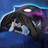 Funy Dream Tent for Kids Bed with Storage Pocket Foldable Kids Tent on Bed Mosquito Net Tent Gifts for toys