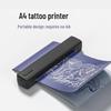 Портативный Bluetooth-принтер для термопечати тату-дизайнов - Без чернил, A4, Совместим с USB, Матовое покрытие (С80)