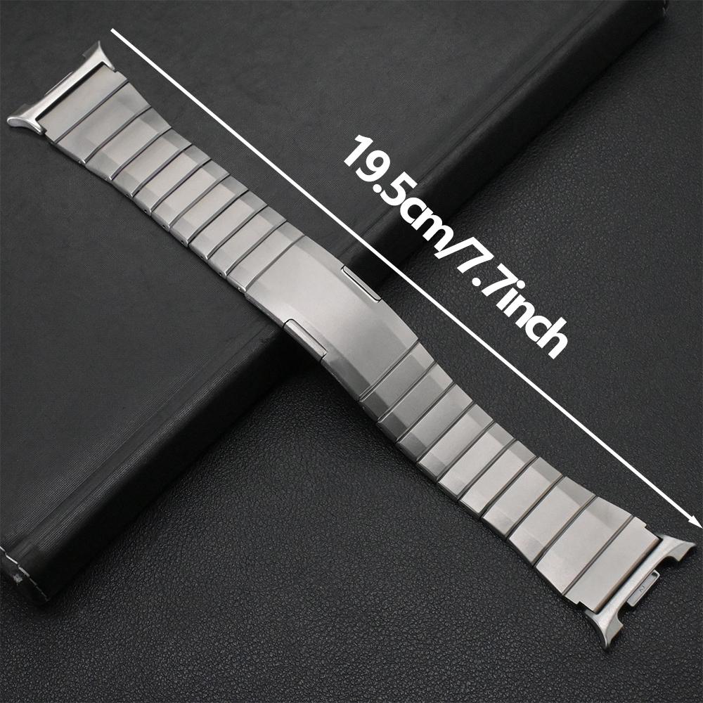Титановый ремешок для Samsung Galaxy Watch 8 44 мм 40 мм 8 Classic 46 мм Роскошный металлический браслет для Galaxy Watch 4 5 6 7 Ultra 47 мм Аксессуары