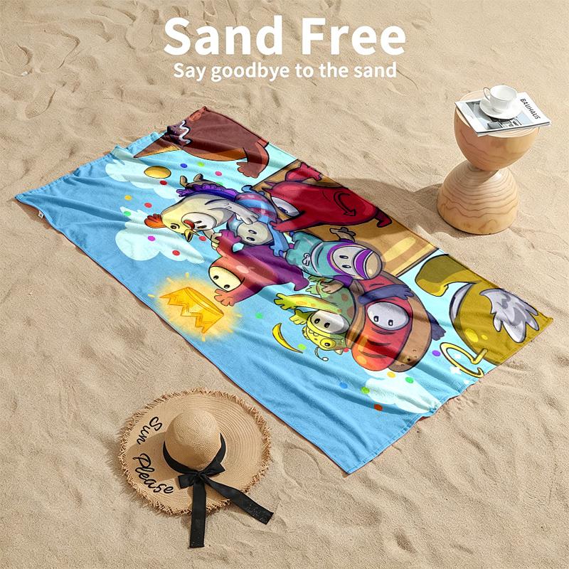 Fall guys Beach towels also serve as bath towels summer essential a musthave for the outdoors the beach and the pool
