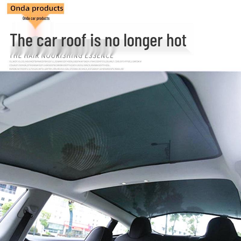 Tesla Model 3 Sunroof Sunshade: Light-Blocking, Heat-Insulating Screen