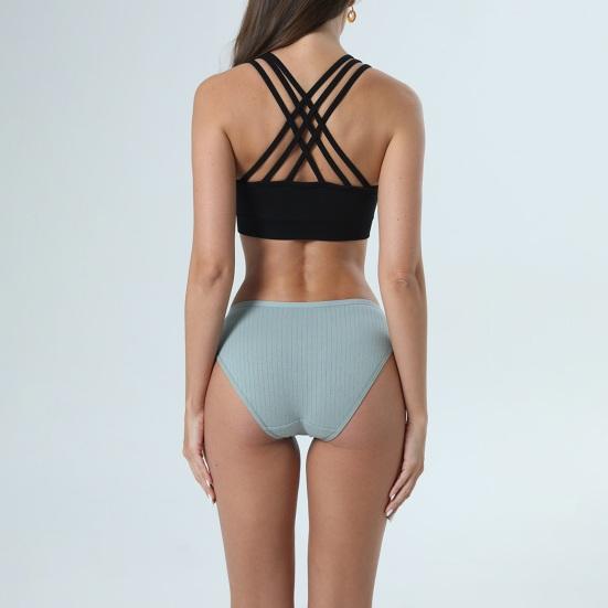 Женские трусы со средней талией, эластичные, мягкие, антисептические, хлопковые, треугольные, трусики больших размеров, однотонные, дышащие, впитывающие влагу, женские трусы, нижнее белье