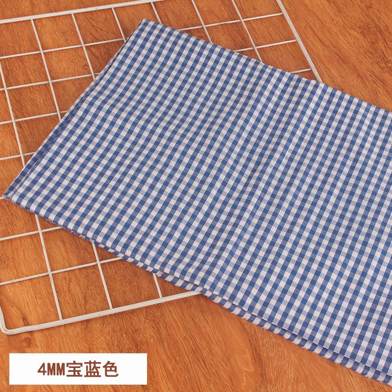 100% Хлопок Мелкая Клетка Ткань на Метр для Юбок Одежды Наволочек Шитье Дышащая Плательная Ткань Розовый Желтый Гипоаллергенный