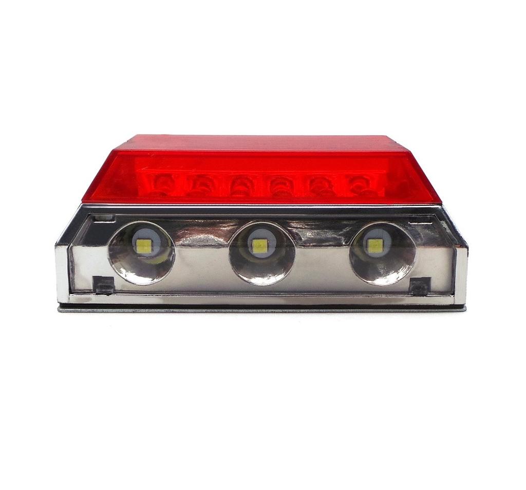 LED Marker Light 12-24V 4 Functions Red, Off-Road