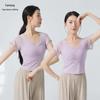 Женский топ с коротким рукавом для современного танца