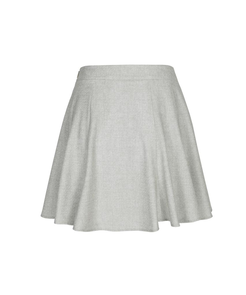 Crive Nine Heathered Flare Swing Skirt Lbg