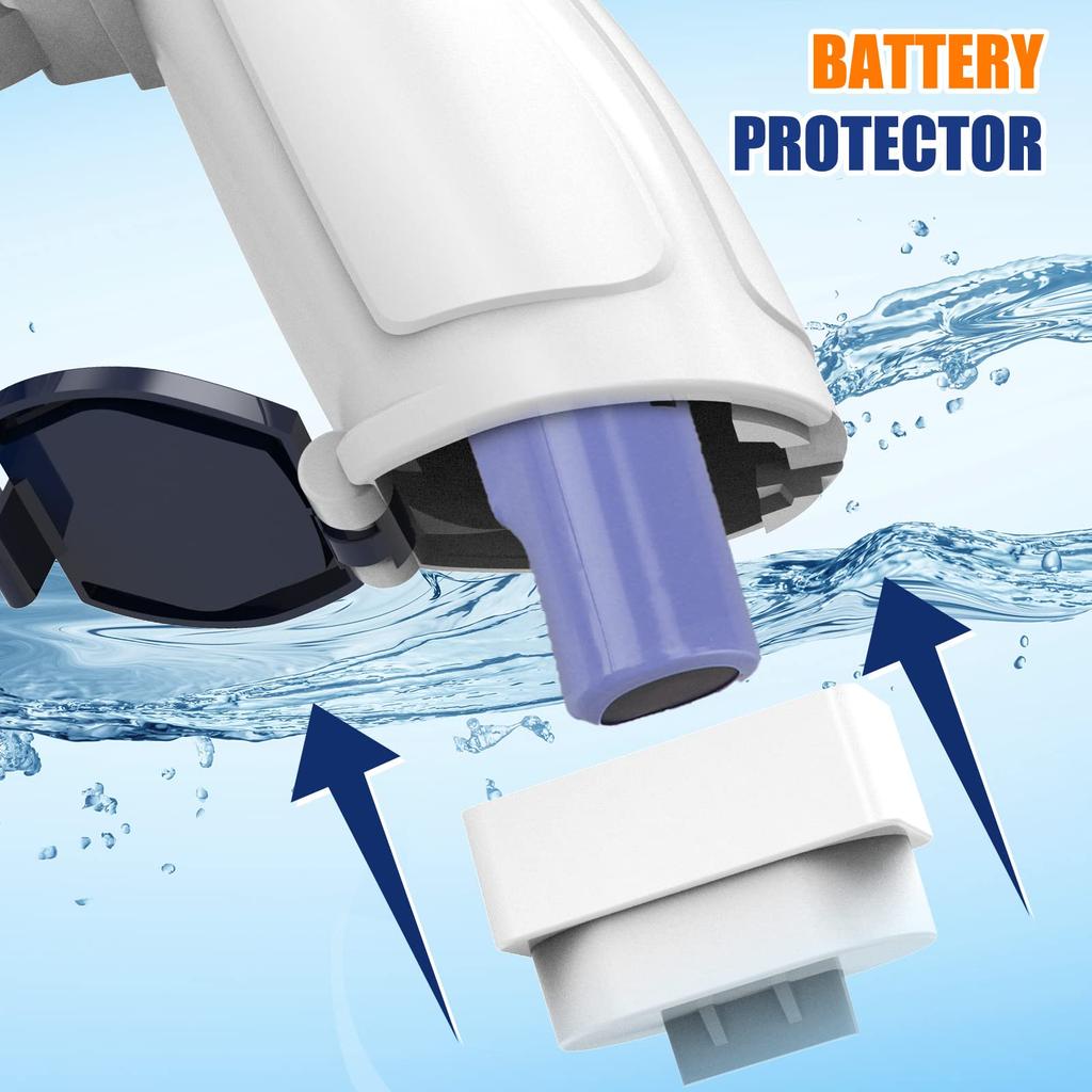 Электрический водяной пистолет для детей - автоматический водяной пистолет с дальностью стрельбы до 32 футов, летние игрушки для игр на открытом воздухе, на пляже и в бассейне