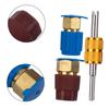 Port AdapterRetrofit R12 To R134A Kit Blue/red Cap Filling Valve Fitting