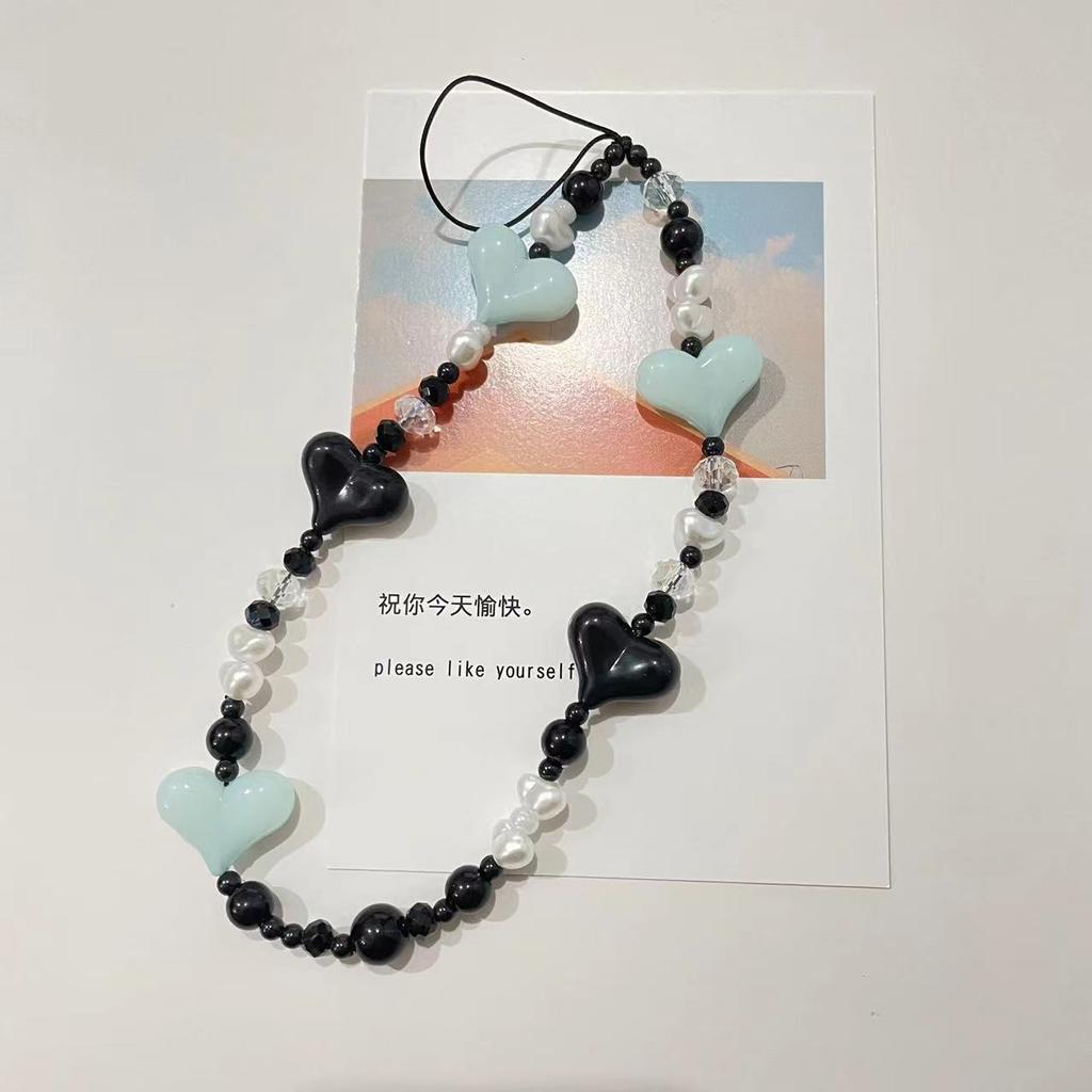 Любовь бисером цепочка для мобильного телефона чехол для мобильного телефона ремешок подвеска подвесной орнамент