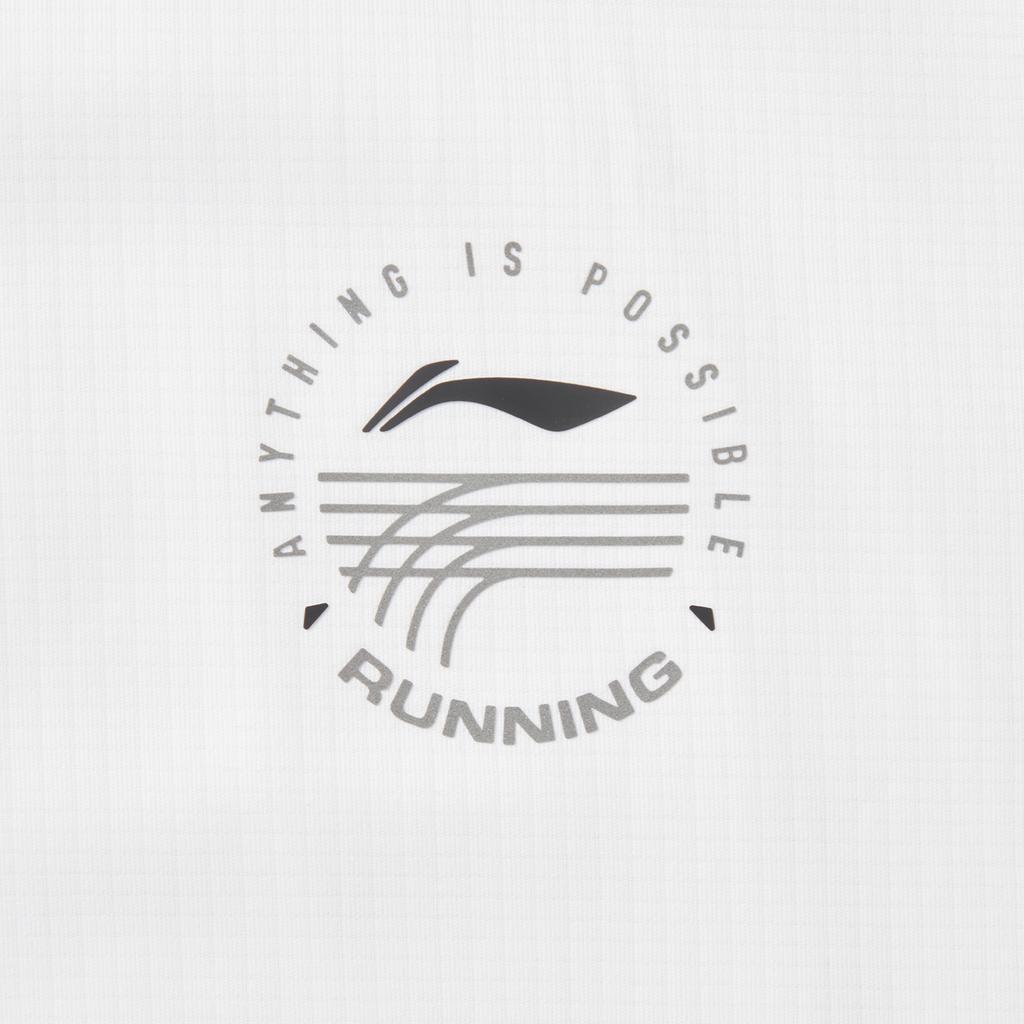 Li Ning Running Series Sport Casual Gradient Simple Round Neck Pullover Short Sleeve T-Shirt Men Tops Standard-White Sky-Blue Cool-Purple ATSV091-1