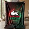 South Sydney Rabbitohs Flannel Fleece Blanket Cozy Warm Throw Blanket For Couch Bed Travel All Season Use