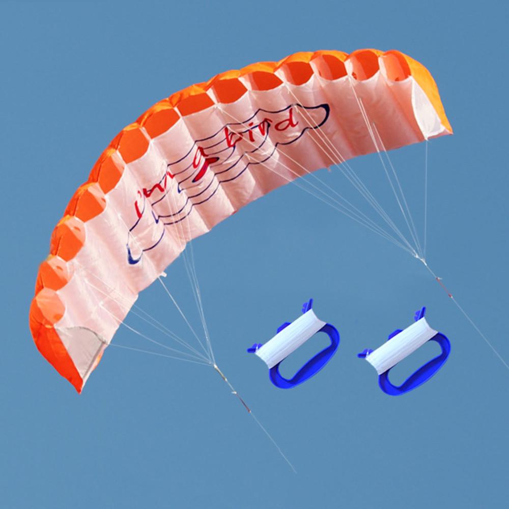 Kite Toy for Outdoor Fun and Sports - Parafoil Parachute Kite with Lines for Surfing, Beach and Recreational Activities