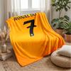 Cristiano Ronaldo Theme blanket Soft Flannel Blanket Plush Throw Blanket Cozy Sofa Bed Blanket for Home Decor