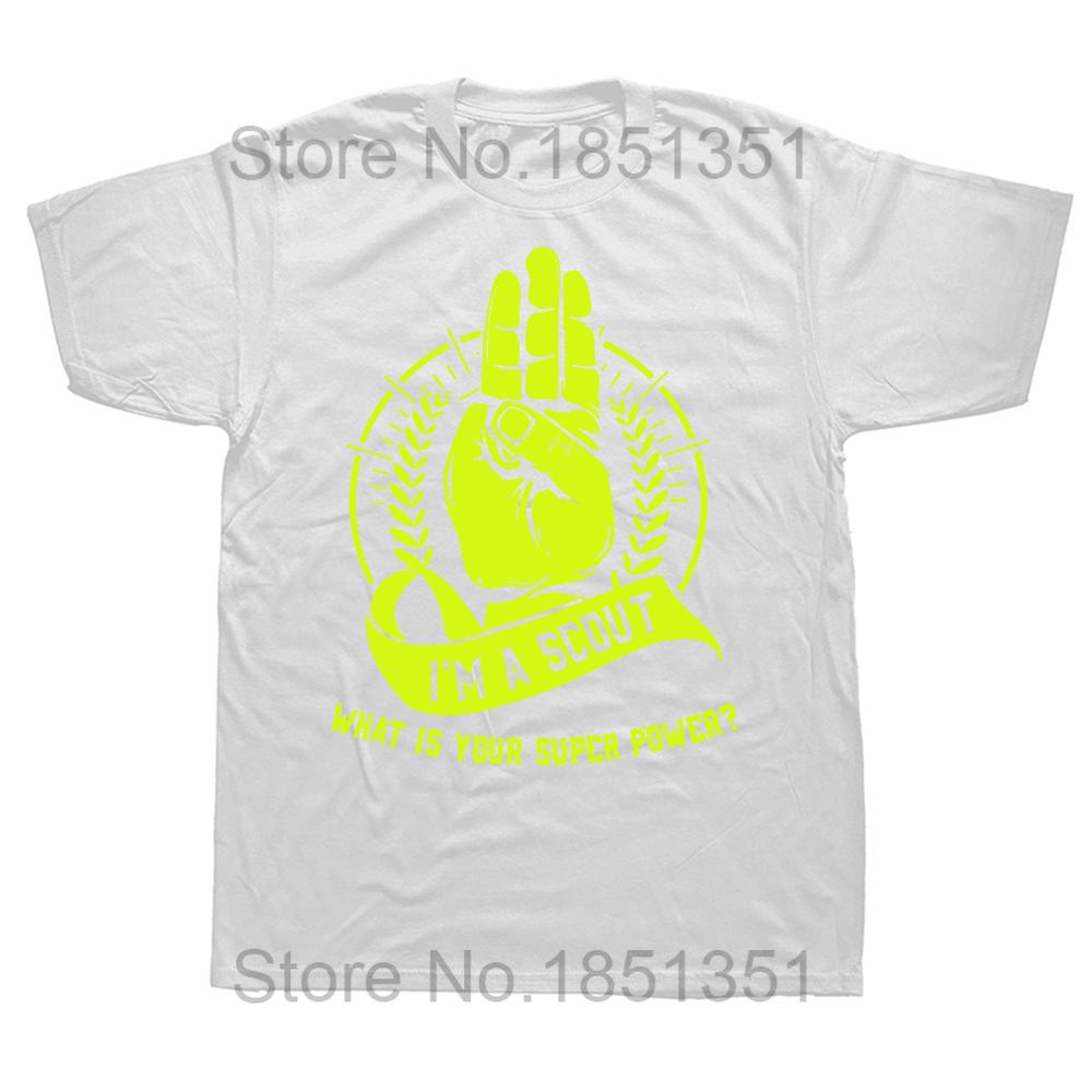Funny Im A Scout What Is Your Superpower T Shirts Graphic Cotton Streetwear Short Sleeve Scouting Gifts Summer Style Tshirt