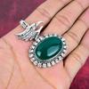 Кулон из зеленого оникса Ювелирные изделия ручной работы из драгоценных камней, кулон из стерлингового серебра 925 пробы, уникальный дизайн ювелирных изделий