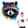 Thermal Patches Raccoon Cute Stripes Fashion Jeans Diy Accessory Sticker Heat Press Appliqued Thermo Transfer Animal Series