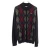 Made In Japan Wool Argyle Knit Jacket 5 Brown Men's Used