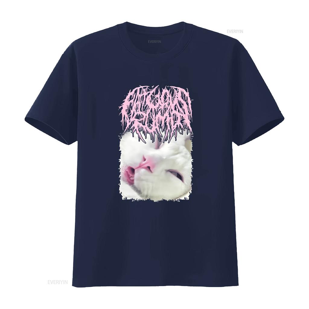 FATUOUS RUMP Band Cat That Not Sleep T Shirt Funny Black S 5XL 1B0279 vintage Washed Breathable Casual Stylish streetwear