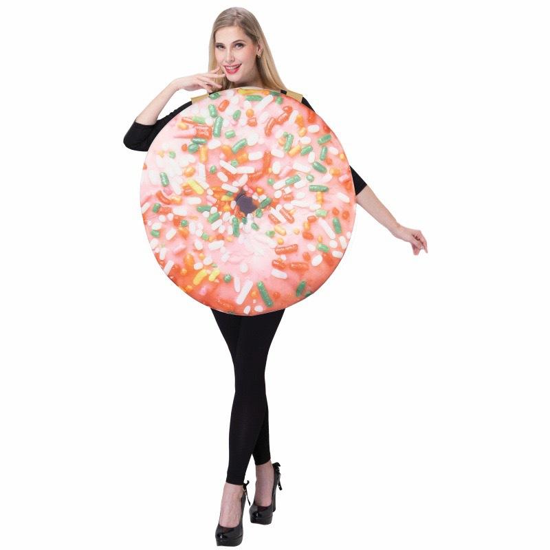 Halloween Costume Children Adult Food Hamburger Ketchup Pork Belly Pizza Acting Costume Show Set