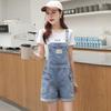 Denim Fashion Overalls Women's Overalls Shorts Women's Letter Printing Loose Denim Overalls Denim Five-point Pants